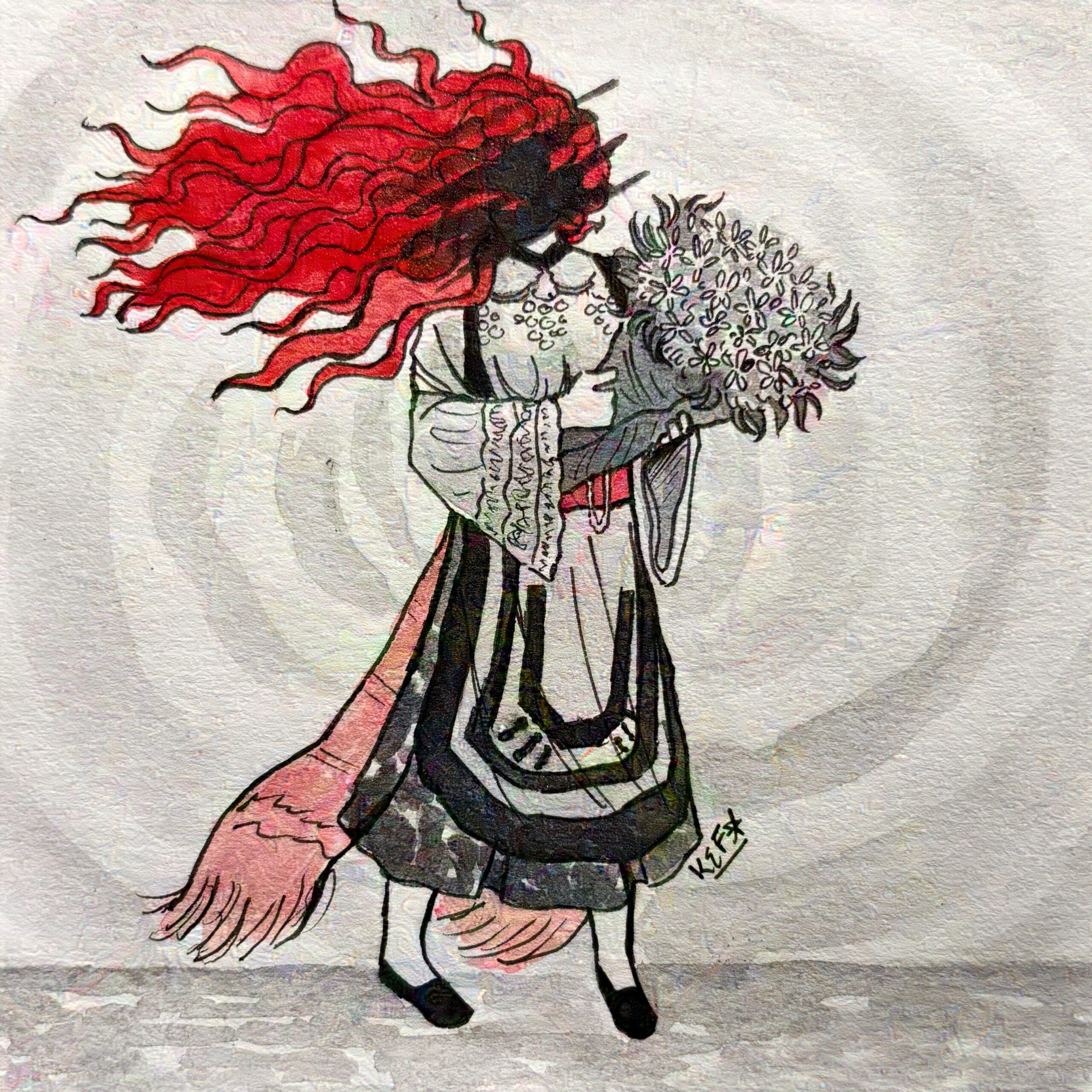 Inktober ’25: 04 CRIMSON